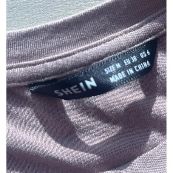 Shein Babydoll Tee Top Tan Clay M 6 - Picture 4 of 4